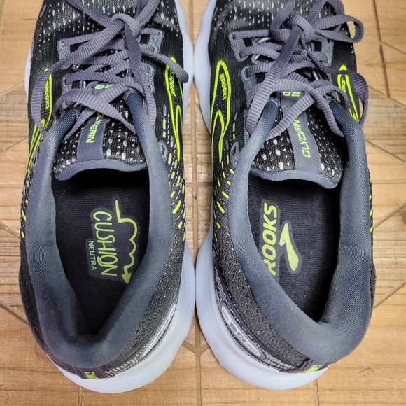 Brooks Glycerin 20 Shoes Womens 10.5 Ebony White Nightlife Road Track Running - Picture 11 of 13